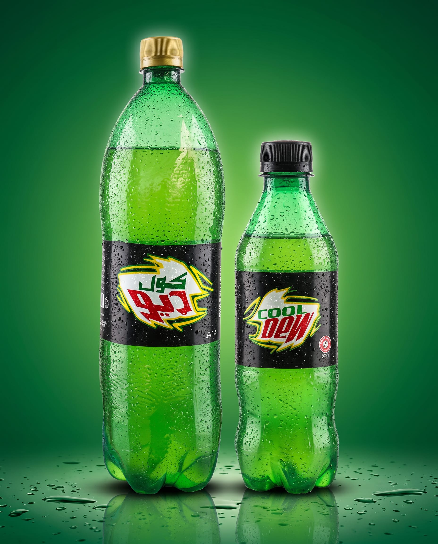 bottle of cool dew
